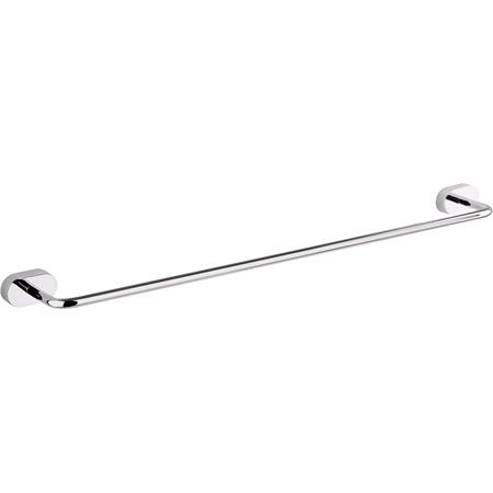 SINGLE TOWEL RAIL 60 CM OVAL CHROME