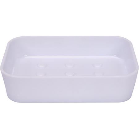 SOAP DISH CUBOID WHITE
