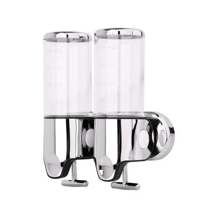WALL MOUNTED SOAP DISPENSER 2X500 ML CHR
