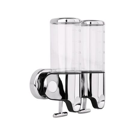 WALL MOUNTED SOAP DISPENSER 2X500 ML CHR