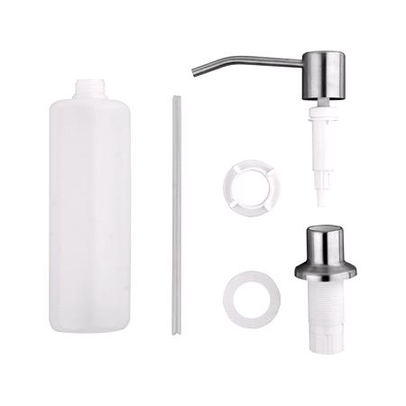 COUNTERTOP SOAP DISPENSER BRUSHED STEEL