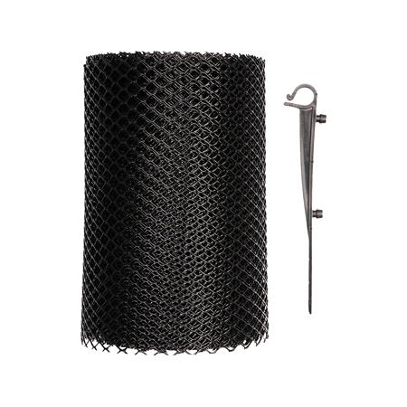 GUTTER MESH W. HOOKS 18MMx6M