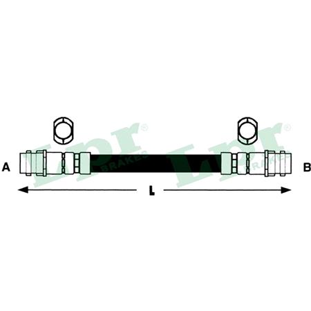LPR Rear Left/Right Brake Hose   6T46735