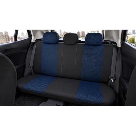 CAPRICE Style Seat Covers (Black/Blue) For Citroen C ZERO 2010 Onwards