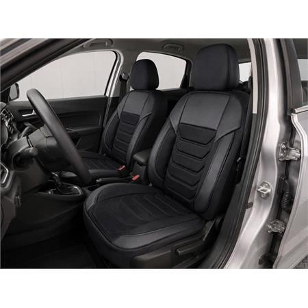 CARBON Style Seat Covers (Black) For Citroen C ZERO 2010 Onwards