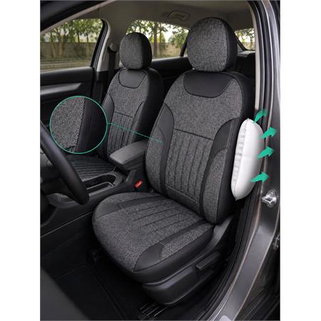 LEADER Style Seat Covers (Dark Grey) For Citroen C ZERO 2010 Onwards
