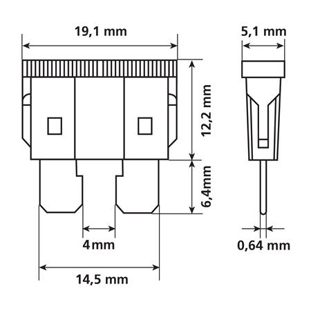 Set of 80 assorted plug in fuses, 12 32V