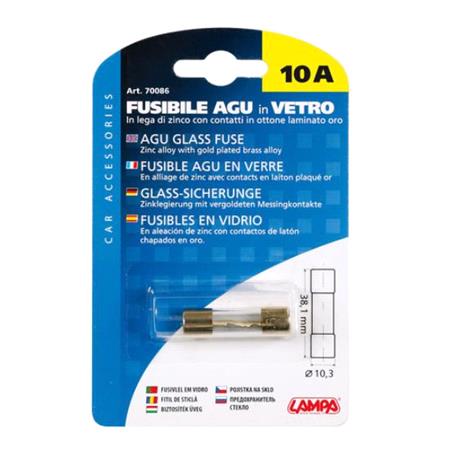 AGu glass fuse, 12 32V   10A