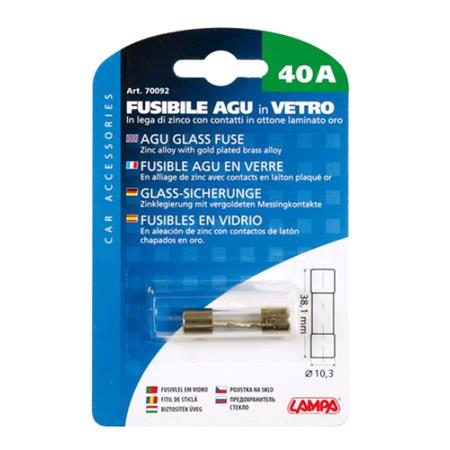 AGu glass fuse, 12 32V   40A