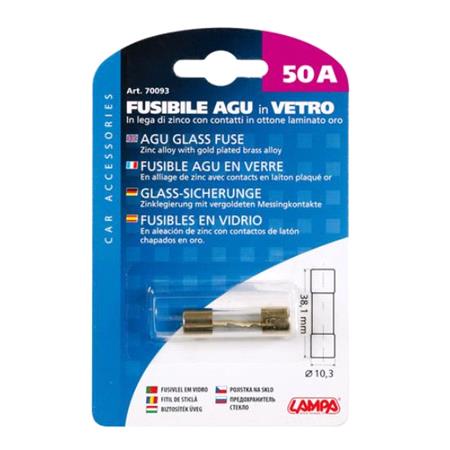 AGu glass fuse, 12 32V   50A