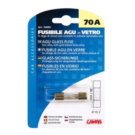 AGu glass fuse, 12 32V   70A