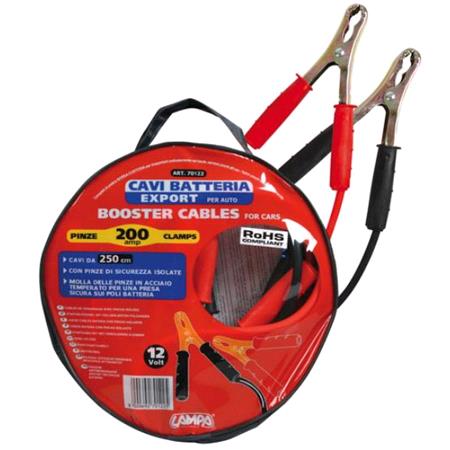 Booster Cables 12V   250 cm   200 A   6 mm