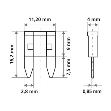 Smart Led, set 6 indicator micro blade fuses, 12 32V   7,5A
