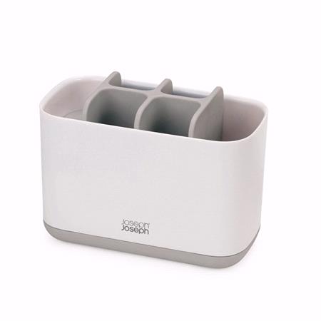 Joseph Joseph Easy Store Toothbrush Caddy Large   Grey and White 