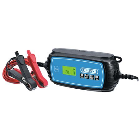 Draper 70545 Battery Charger   6V/12V   2A/4A