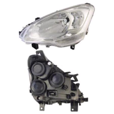 Citroen Berlingo 2008 01 LH Headlamp Suits H4 Bulbs