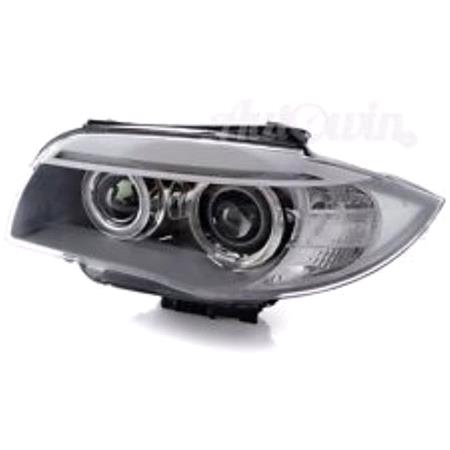 Left Headlamp (Halogen, Takes H7 / H7 Bulbs, Supplied With Bulbs & Motor, Original Equipment) for BMW 1 Series Coupe 2011 on