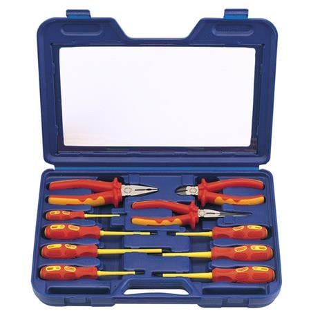 Draper Expert 71155 Fully Insulated Pliers and Screwdriver Set (10 Piece)