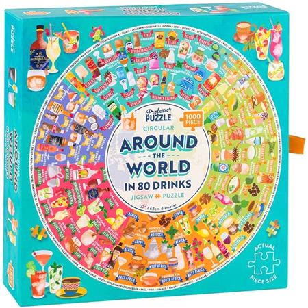 Professor Puzzle Around The World In 80 Drinks Jigsaw   1000 pcs
