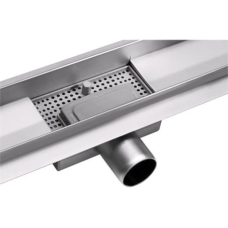 LINEAR DRAIN WET&DRY WHITE GLASS 60 CM