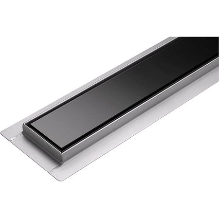 LINEAR DRAIN WET&DRY BLACK GLASS 70 CM