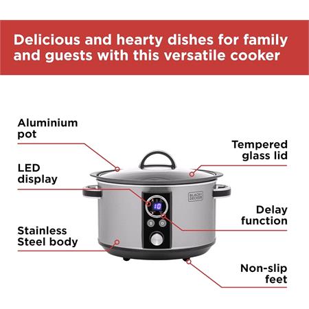 Black & Decker 6.5L Digital Slow Cooker