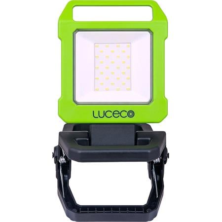 Luceco Folding Clamp LED 9W Work Light with Power Bank   USB Charged