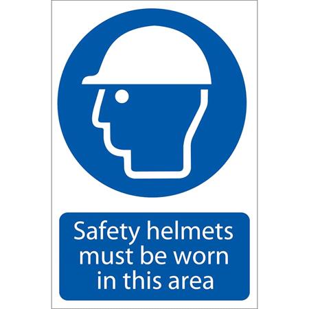 Draper 72053 'Safety Helmet' Mandatory Sign