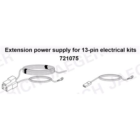 Part No. 71075   Steady Plus   For 13 pin wiring harnesses (contact 9 of the socket)