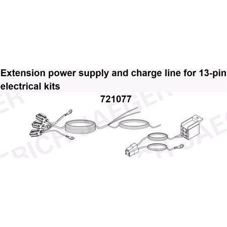 Part No. 71077   Steady Plus and charging cable   For 13 pin wiring harnesses (contact 9 and 10 of the socket)
