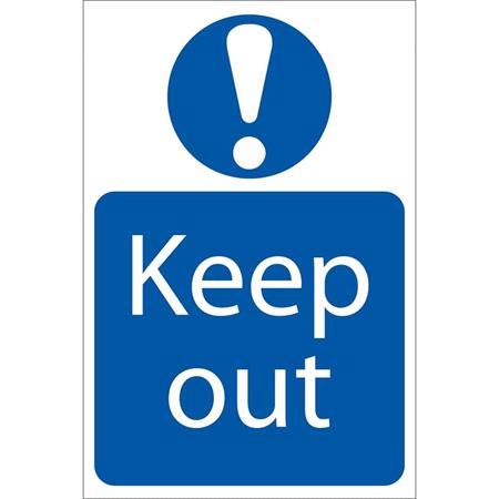 Draper 72158 'Keep Out' Mandatory Sign