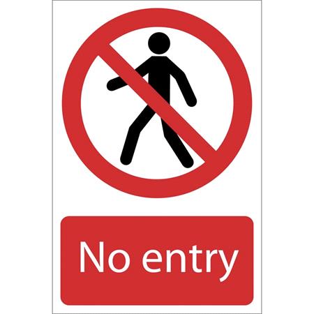 Draper 72169 'No Entry' Prohibition Sign
