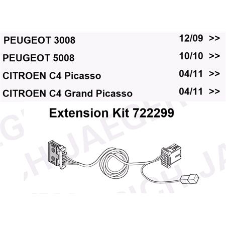 Part No. 799   For Citroen and Peugeot models   C4 Picasso 04/11>, C4 Grand Picasso 04/11> and Peugeot 3008 1/09>, 5008 11/10>