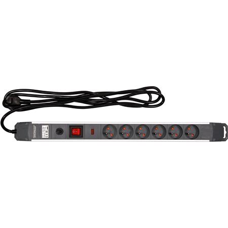 SURGE PROTEC POWER STRIP W.G. 6S 3M ALU