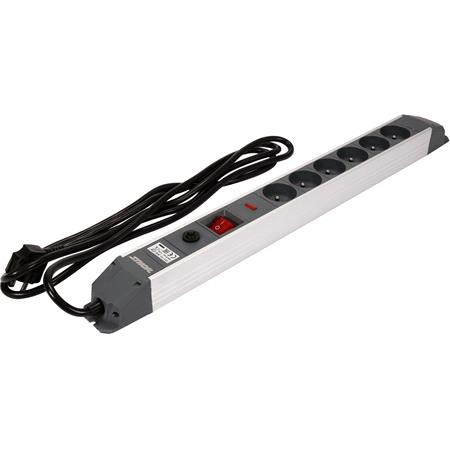 SURGE PROTEC POWER STRIP W.G. 6S 3M ALU