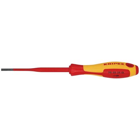 KNIPEX 72380 VDE Insulated Slotted Screwdriver, 3.5 x 100mm   Slim