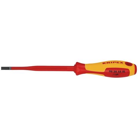 KNIPEX 72391 VDE Insulated Slotted Screwdriver, 5.5 x 100mm   Slim