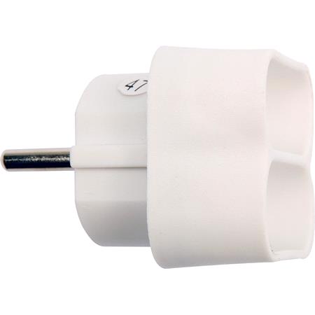ADAPTOR W.OUT EARTHING 2 SOCKETS