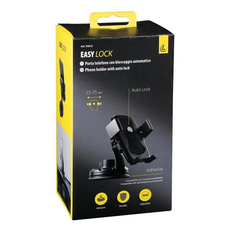 Easy Lock   Phone Holder with Auto Lock Suction Cup