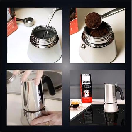 Bialetti Venus Induction Coffee Maker   Stainless Steel   6 Cups