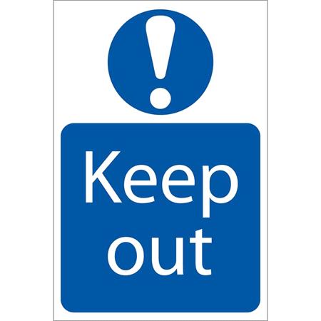 Draper 72913 'Keep Out' Mandatory Sign