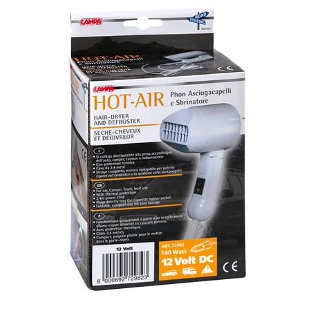 Hot Air Defroster Gun and Hair Dryer 12V, 180W
