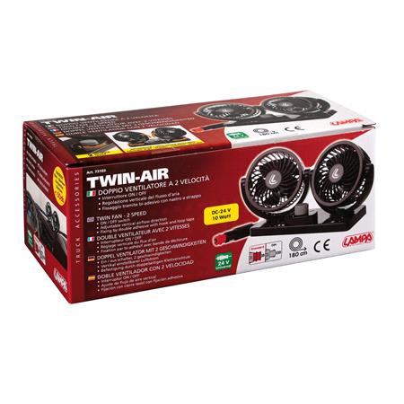 Twin Air, twin fan, 2 speed, O 4”   24V