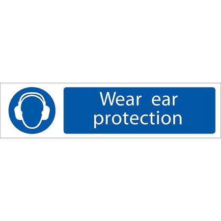 Draper 73158 'Ear Protection' Mandatory Sign