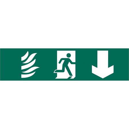 Draper 73201 'Running Man Arrow Down' Safety Sign