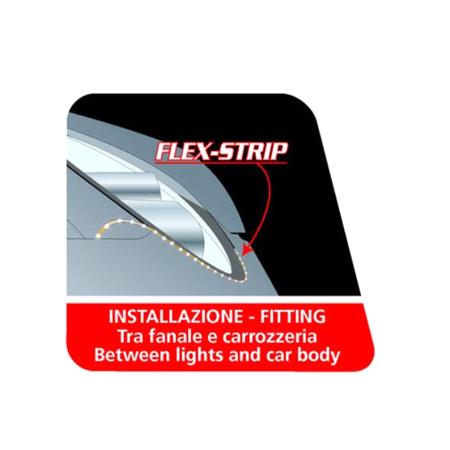 Flex Strip, 12V   21 Led   2x50 cm   White