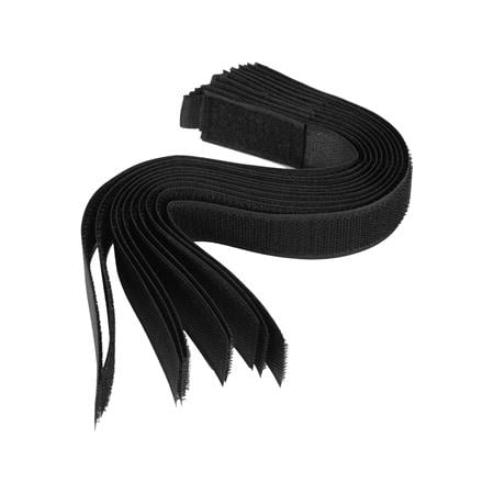 Hook and Loop Cable Ties 300mm, Black   Pack of 10