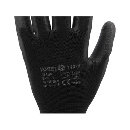 WORKING GLOVES, BLACK 9"