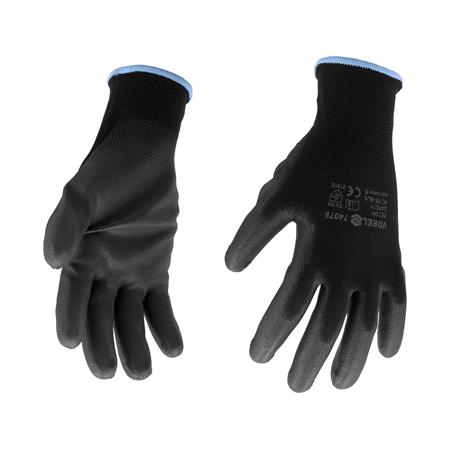 WORKING GLOVES, BLACK 9"