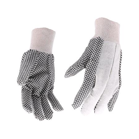 GARDENING GLOVES, PVC DOTS 10"